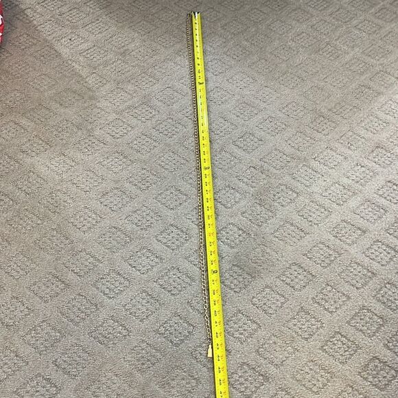 Single Strand Gold Body Chain adjustable with gold tassel charm - Picture 4 of 5